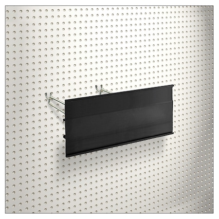 Azar Displays 6" H x 12" L Black C-Channel 600612-BLK